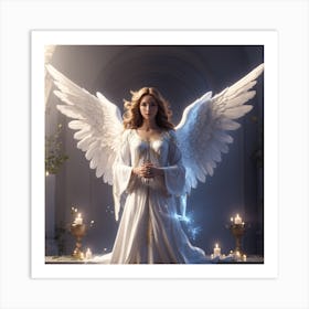 Guiding Light Your Celestial Protector Art Print