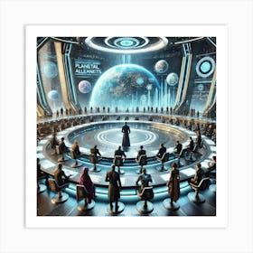 Representing Interests Summit Futuristic Art Print