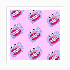 Teeth Square Art Print