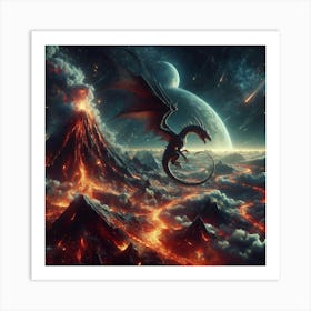 Dragon In The Sky 1 Art Print