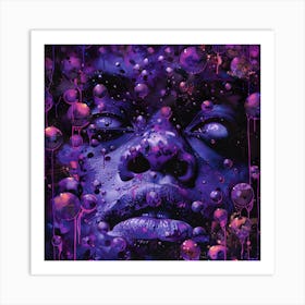 Purple Bubbles Art Print