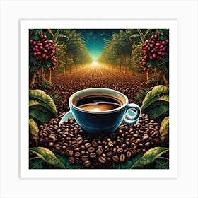 Coffee Beans 41 Art Print