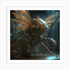 Mechanical Insect Art Print