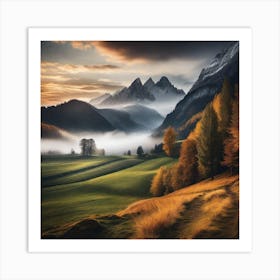 Autumn In The Mountains 42 Art Print