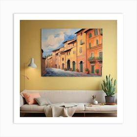 Siena Italy Fauvist Painting Art Print 0 Art Print