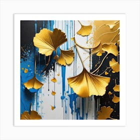 Ginkgo Leaves 11 Art Print