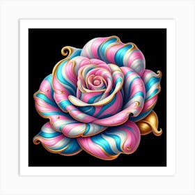 Pink Rose Art Print