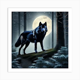 Prowling Wolf Art Print