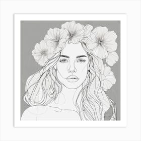 Flower Girl 2 Art Print