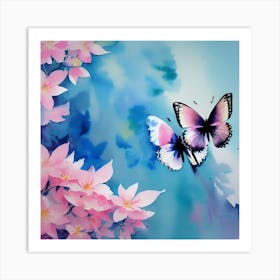 Butterfly Painting 30 Art Print