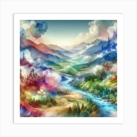 Fairytale Landscape 1 Art Print