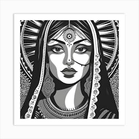 Indian Woman Art Print