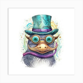 Steampunk Duck Poster