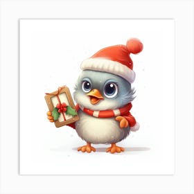 Christmas Bird 2 Art Print