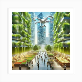 Futuristic Cityscape 23 Art Print