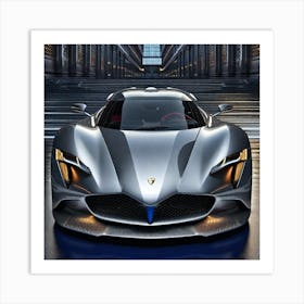 Ferrari Ghibli Art Print