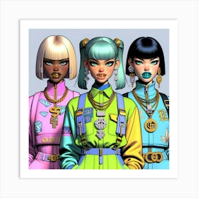 Gucci Girls Art Print