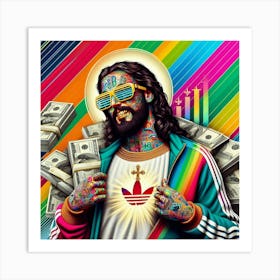 Jesus Money Art Print