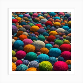 Colorful Spheres Art Print