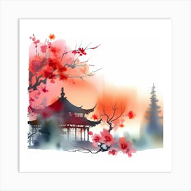 Chinese Pagoda 13 Art Print