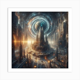 Futuristic City 8 Art Print