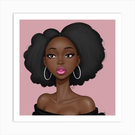 Afro Girl 7 Art Print