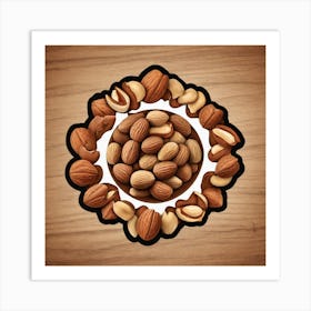 Nuts In A Bowl 4 Art Print