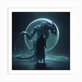 Demon In The Night Art Print