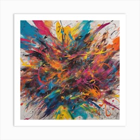 Colorful Explosion Art Print