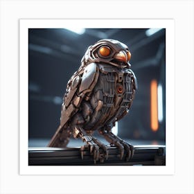 Robot Bird Art Print