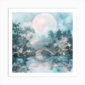 Bridge Over The Water Art Print