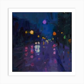 Rainy Night 1 Art Print