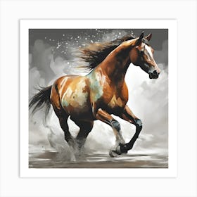 Horse Galloping #3 Art Print Art Print