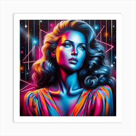 80'S Girl Art Print