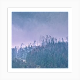 Morning Forest Square Art Print