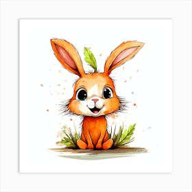 Cute Bunny 1 Art Print