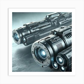 Eclipser Stalker Gauss Cannons Close Up Art Print