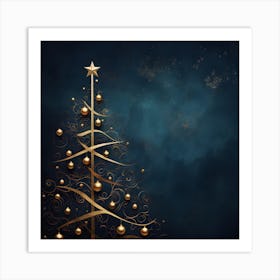 Christmas Tree Background 11 Art Print