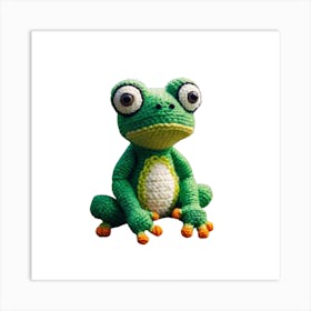 Crochet Frog Art Print