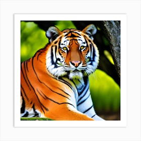 Lucky Tiger Art Print