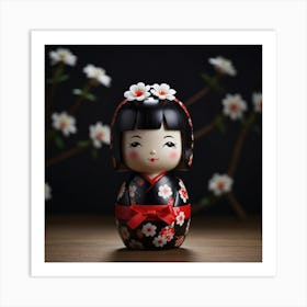 Kimono Doll Art Print