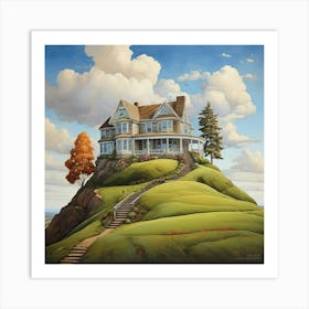 House On The Hill Art Print 0 Art Print