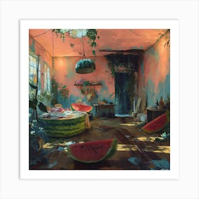 Watermelon Room Art Print