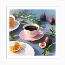 Still Life With Coffee (1) Art Print