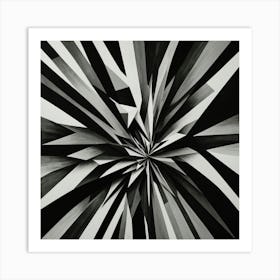 Black and White Abstract Art 148 Art Print