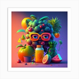 Fruity 3d Art Art Print