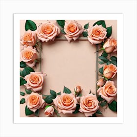 Frame Of Roses 5 Art Print