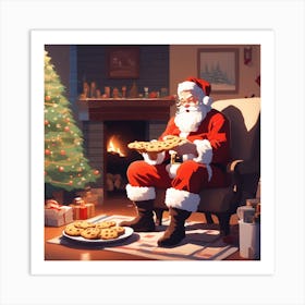 Christmas Santa 7 Art Print