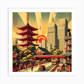 Tokyo City 3 Art Print