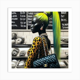 Chanel Girl Art Print